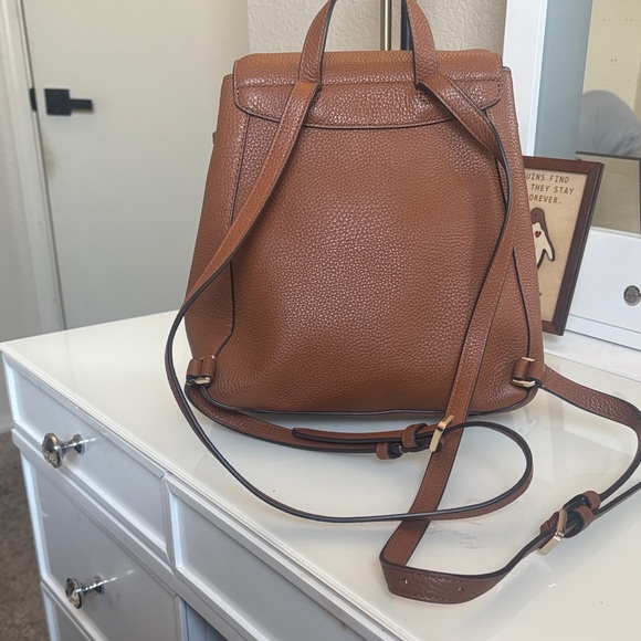 Kate Spade Cognac Leather Backpack - Picture 3 of 4